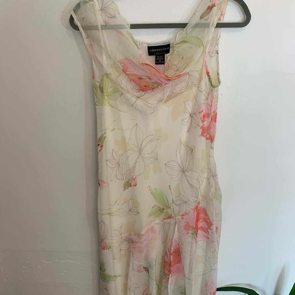 Connected apparel dress mid length